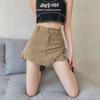 Damen High-Waisted Denim Mini Skort - 2024 Schlankmachender A-Linien Hüftumspielender Sommer-Stil