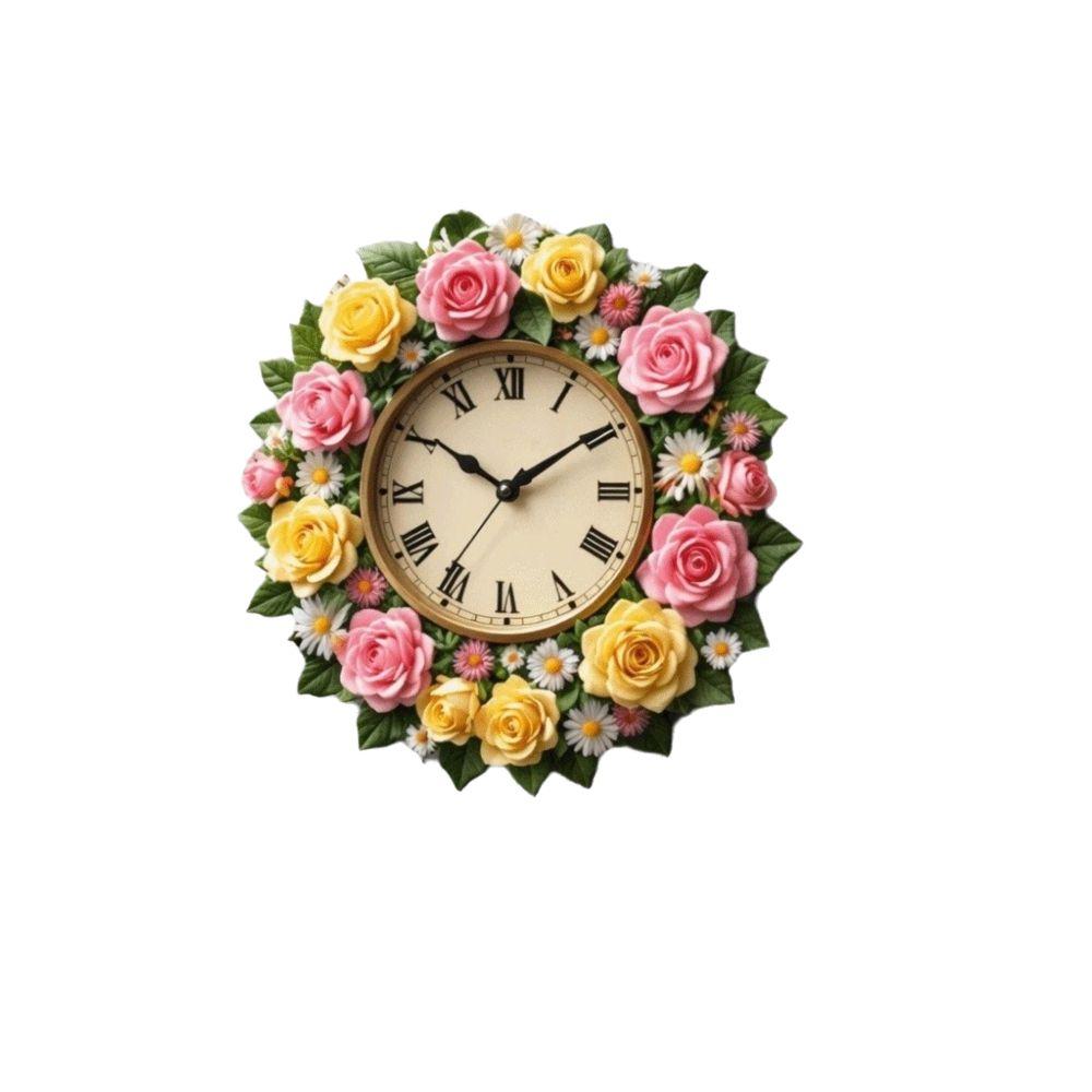 5pcs Flower 2D Flat Paste Fruits Home Decor Decorative Supplies Refrigerator Decor Dorm Room