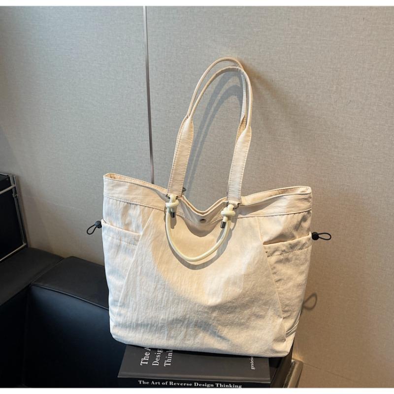 Canvas bag female college student new summer versatile shoulder handbag large capacity commuter tote bag