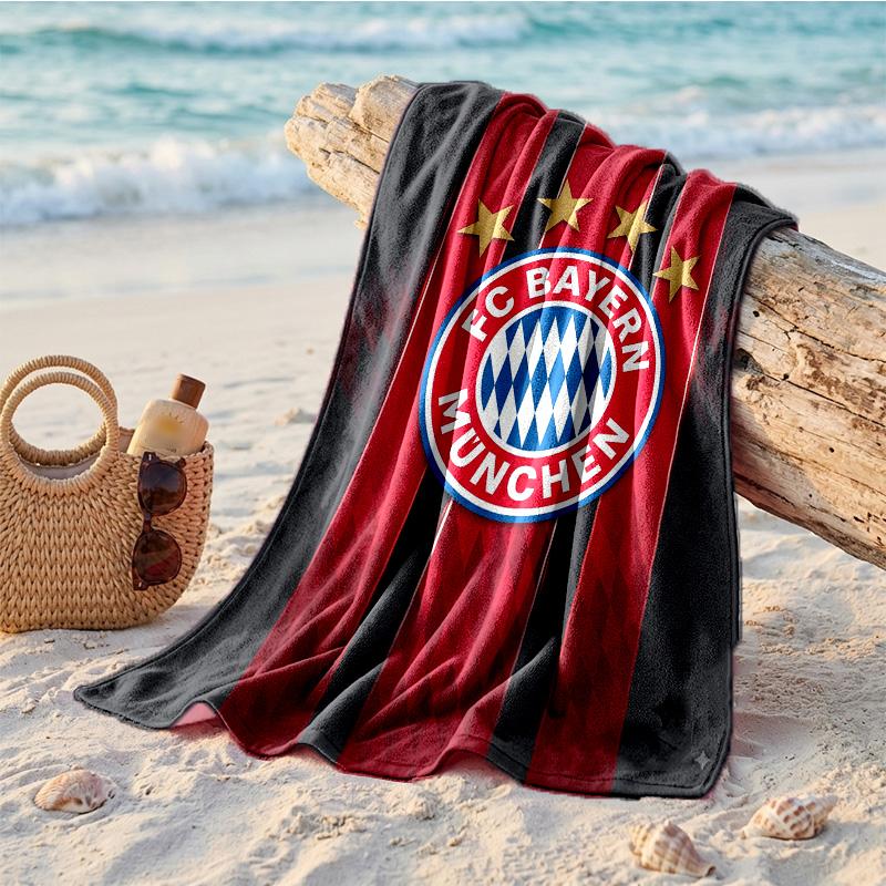 Asciugamano da Spiaggia Morbido Asciugatura Rapida Tema Bayern Monaco?Asciugamano Asciutto Per Vacanze Estive Al Mare Nuoto