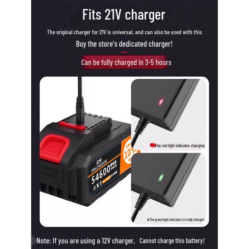 21V Lithium Battery for Electric Drill Tools - Universal High-Capacity 36VF/48V Pistol & Hand Drill Driver