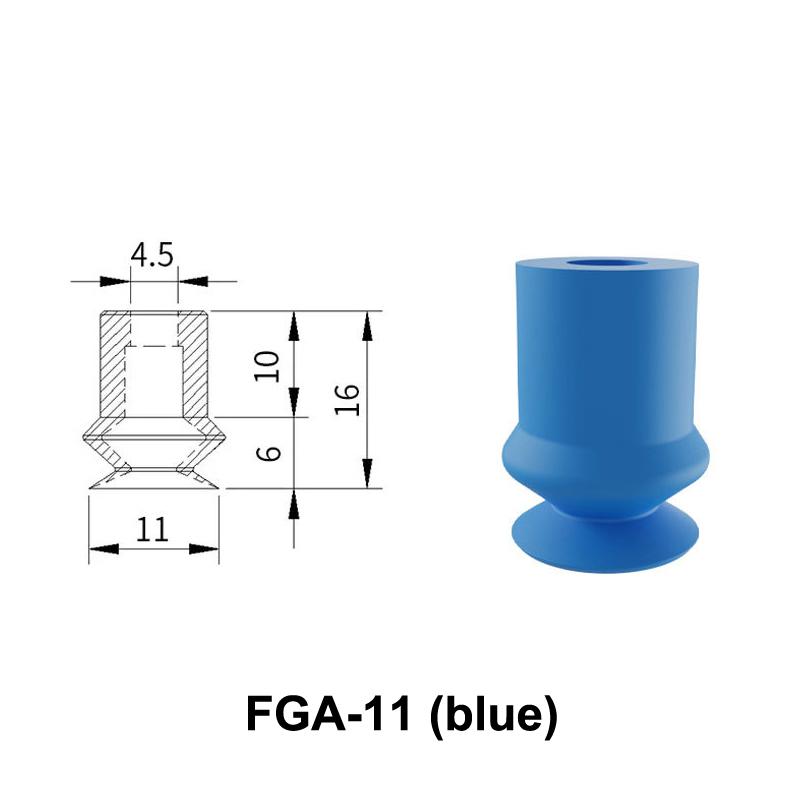 Fga-11/14/16/20/33/43/53/63 Threaded Suction Cup Organ Silicone Festos Rubber Suction Cup Vacuum Sucker Vento