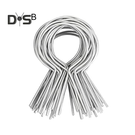 100Pcs Galvanized Fence Wire Tie Clips Easy Installation Reliable Metal Fence Post Clips for DIY Enthusiasts