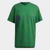 Adidas Letter Print Logo Sports Casual Pullover Short Sleeve T-Shirt Women T-Shirt Green HI6111