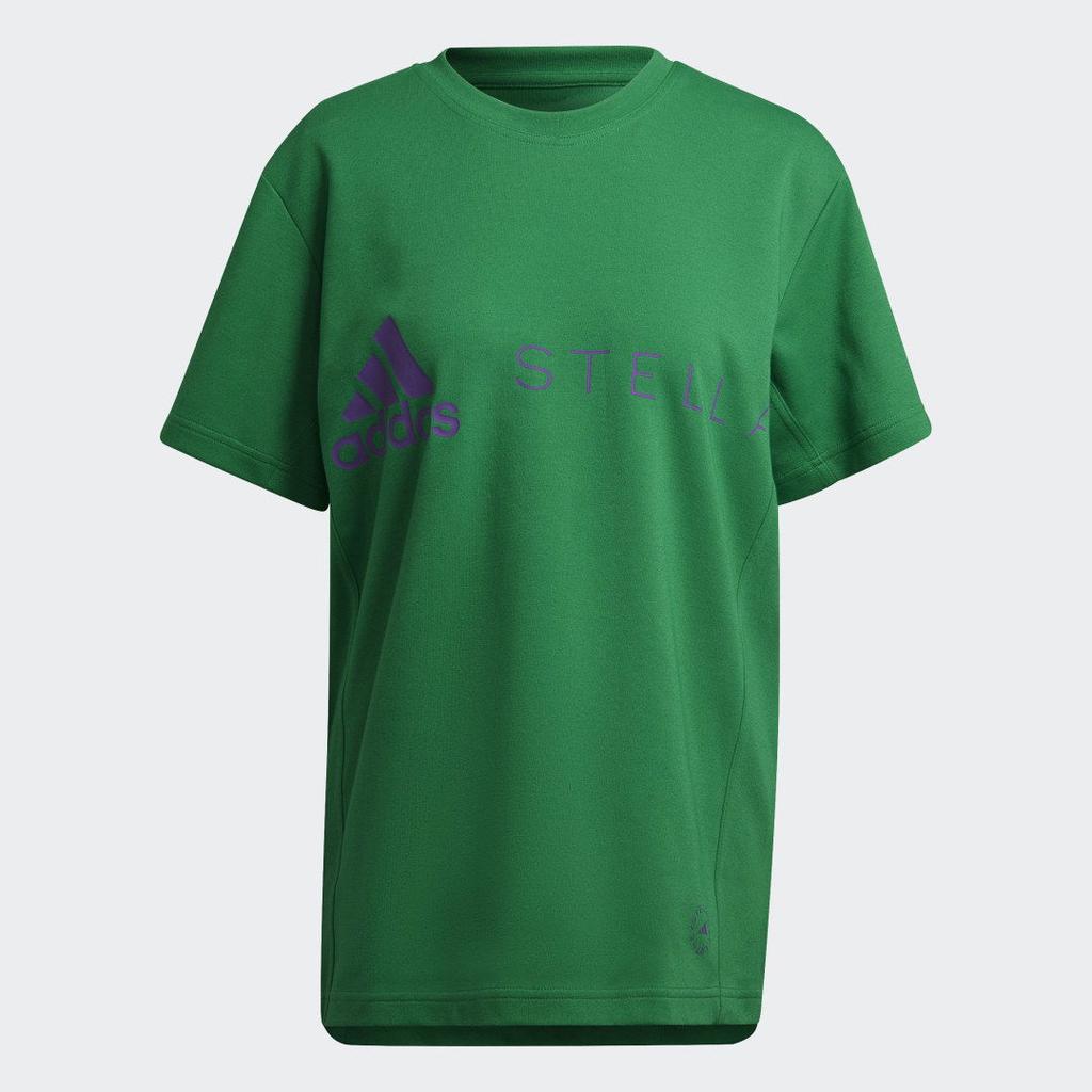Adidas Letter Print Logo Sports Casual Pullover Short Sleeve T-Shirt Women T-Shirt Green HI6111