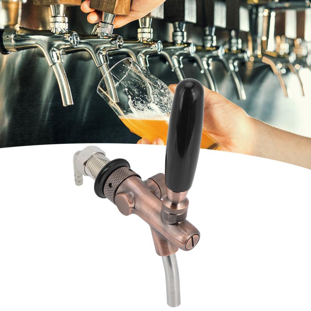 G5/8 Thread Adjustable Beer Faucet Bronze Beer Dispenser Adjustable Beer Keg Faucet Restaurants