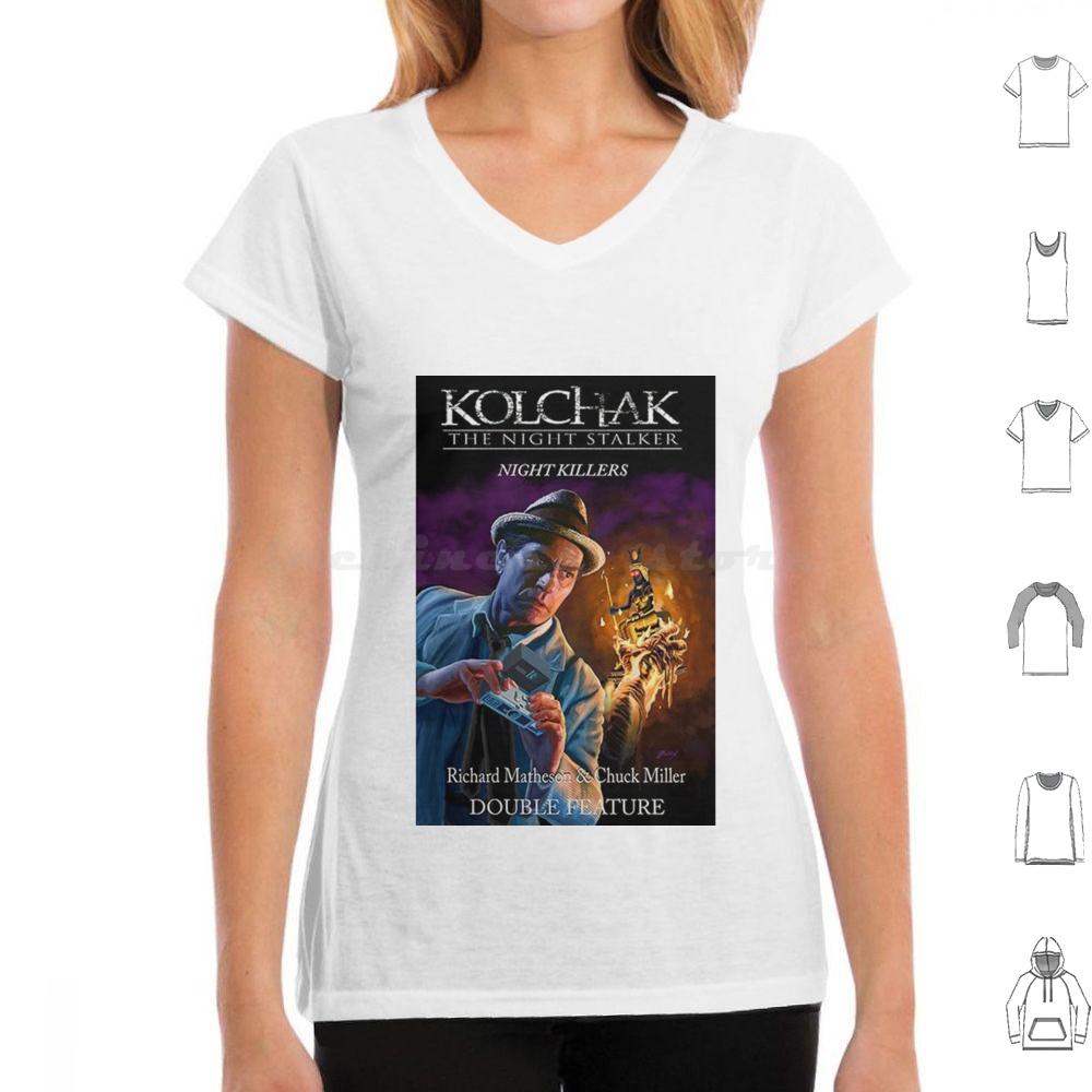 

Kolchak Movies T Shirt Cotton Men Women DIY Print Kolchak Stalker Mcgavin Night Darren Horror The Night Stalker Tv Vampire Carl 4XL