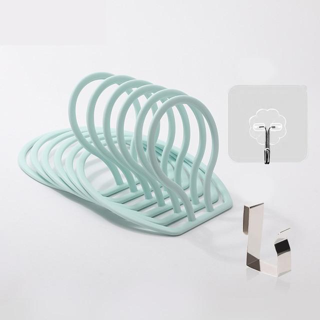 4/6pcs Baseball Cap Door Hanging Rack Hat Display Holder Door Closet Clothes Scarf Towel Round Storage Shelf Home Organizers
