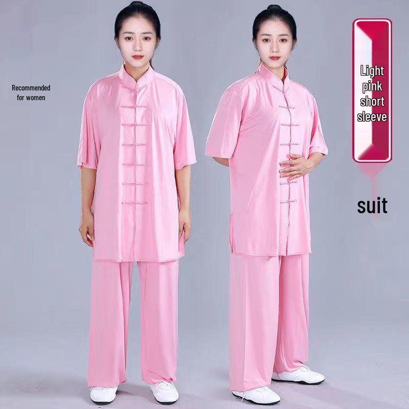 Špičková súprava obleku na Tai Chi z mliečneho hodvábu pre ženy a mužov - Jarné až jesenné vystúpenie Wushu, čínsky štýl