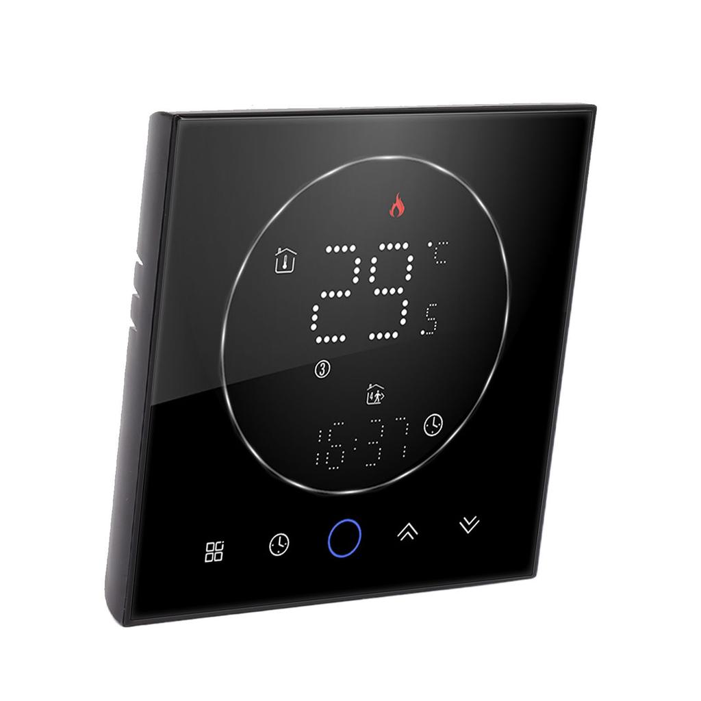 Smart Thermostat LED Screen Water Heating Control 13mm Recessed Programmable Thermostat for Home Room   AC95‑240V