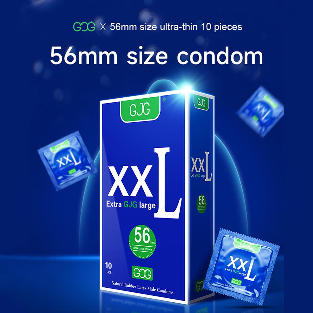 56MM kondom Velká velikost Kondomy z přírodního kaučuku Velikost L Velký penis Nadměrná velikost Condones Bezpečné sexuální hračky s rukávem na penis pro dospělé