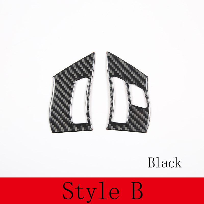 For Chevrolet Corvette C6 2005-2013 Soft Carbon Fiber Car Steering Wheel Button Cover Trim Sticker Interior Auto Accessories