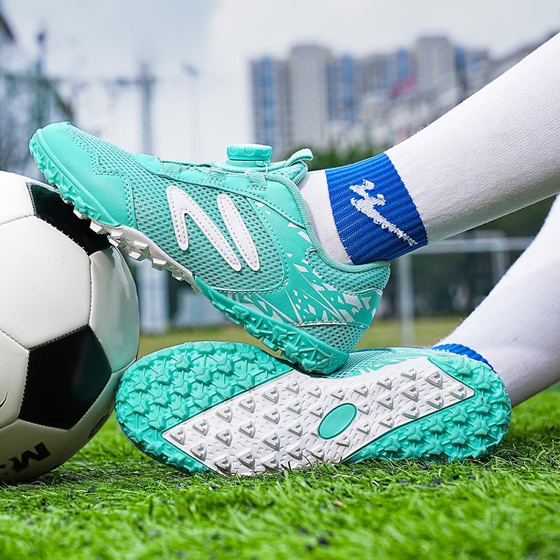 28-39 Sapatos de Futebol Infantil Juvenil Firmes Velcro Sapatos de Futebol Treino Chuteiras de Futebol Infantil Meninos Chuteiras de Futebol