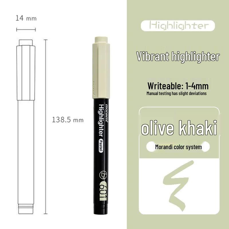 Morandi Textmarker - Elegante Neue Farben 601, Ideal für Schüler