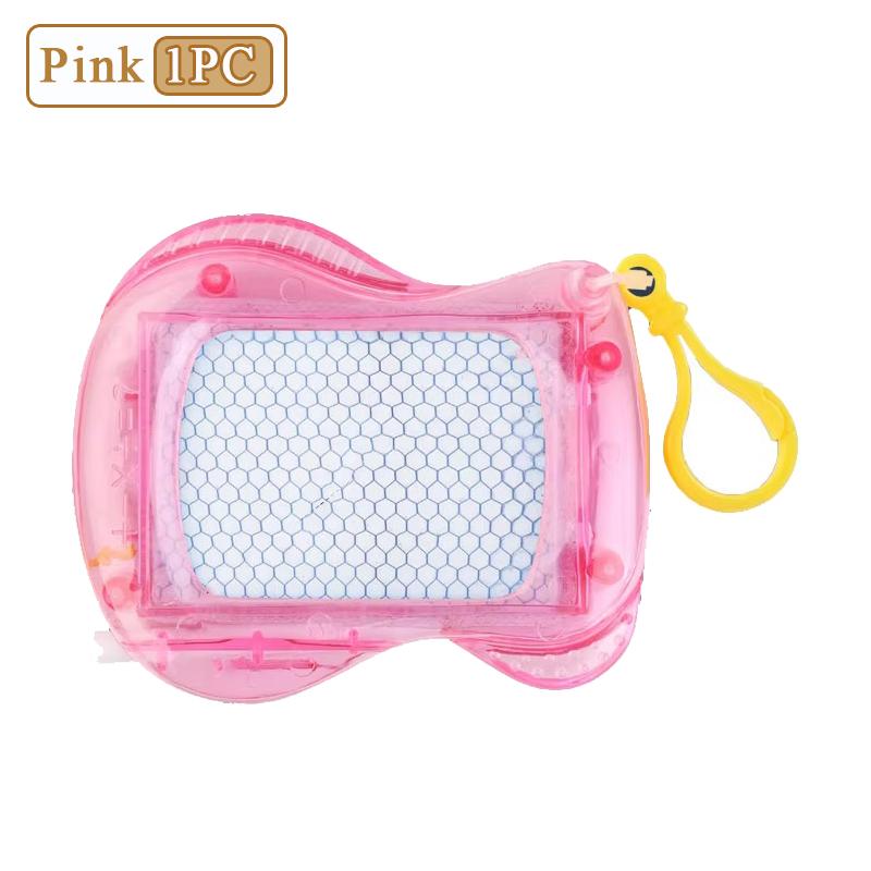 1-10PCS Mini Magnetic Drawing Board Keychain  Doodle Pad with Stylus Portable Toy Erasable Writing Board Educational Kids Gift