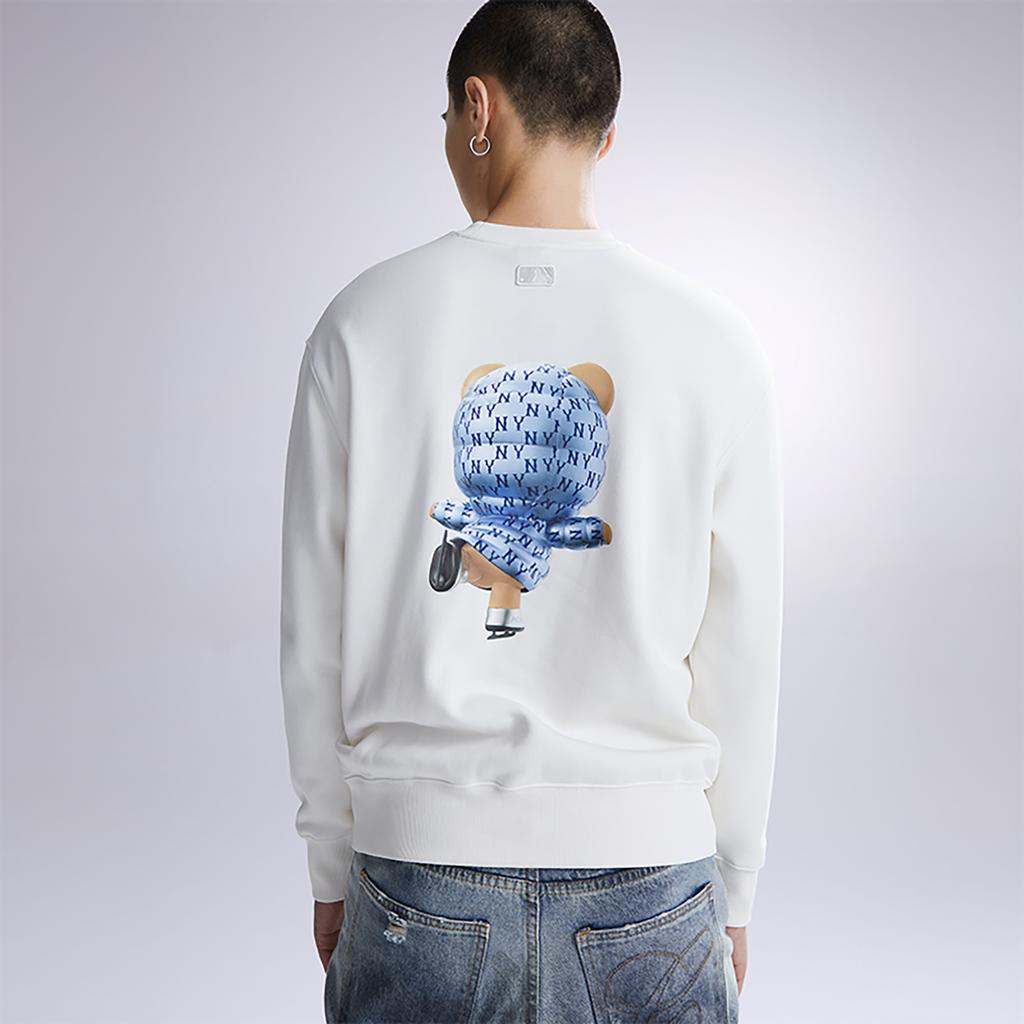 New MLB New York Yankees Sweatshirts Unisex White 3AMTE0236-50CRS