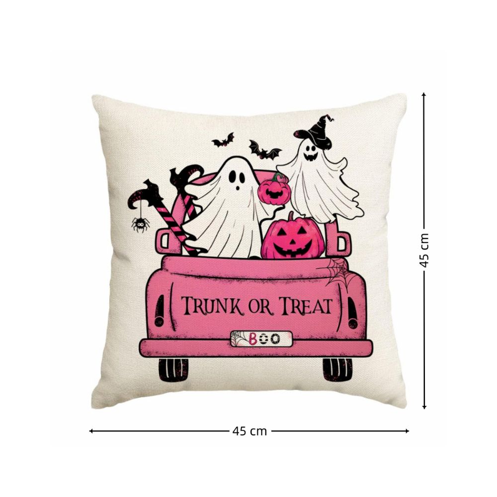 Halloween Pillow Covers Funny Pumpkin Ghosts Print Pattern Throw Cushion Cover Black Cat Party Supplies Pillowcase Home Decor