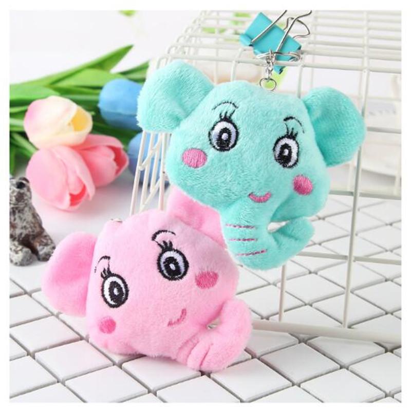 Mini Plush Elephant Toys Cute Soft Stuffed Elephants Toy Small Pendant Activity Gifts for Kids Girlfriend 10CM