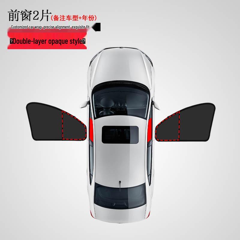 Zeekr Car Sunshade: Full Blackout Double Layer Privacy & Heat Insulation Side Window Protection