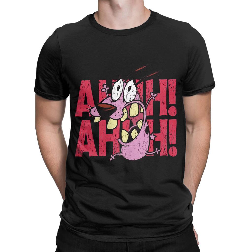 Heren T-shirt Moed Hond Creatieve Pure Katoen T-shirts Korte Mouw T-shirts Ronde Hals Tops 4XL 5XL