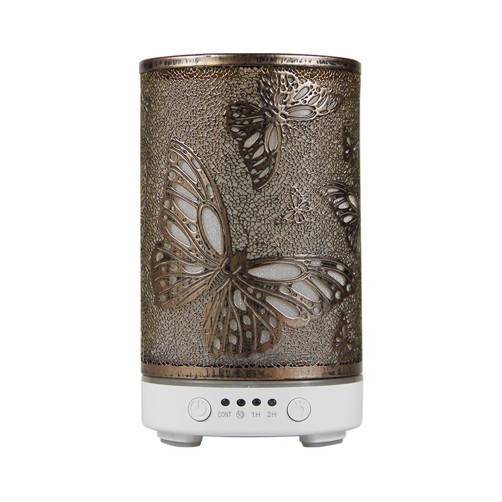 100ml Scent Diffuser Timing Function Colorful Butterfly Electronic Ultrasonic Air Humidifier Mist Maker with LED Night Lights