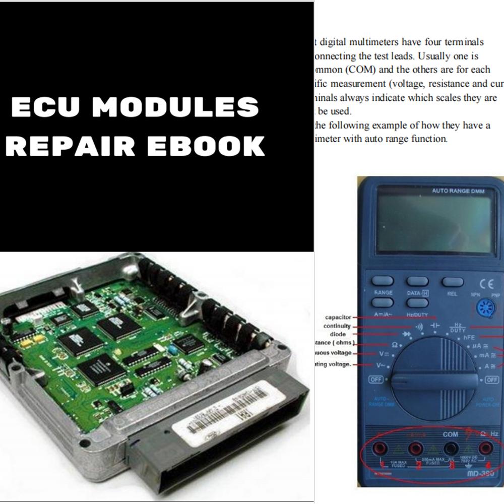 5 st ECU-reparation E-böcker Fullständig studieguide PDF-fil ECU-moduler Omprogrammeringskurs för verkstad Bil Lastbil Diagnostiskt hjälpmedel