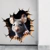 Roztomilá vykukující myš Samolepka na zeď 3D nálepka myší díra Odnímatelná Samolepicí Vinyl pro Pokoj Ložnici Domácí Dekorace Doplňky