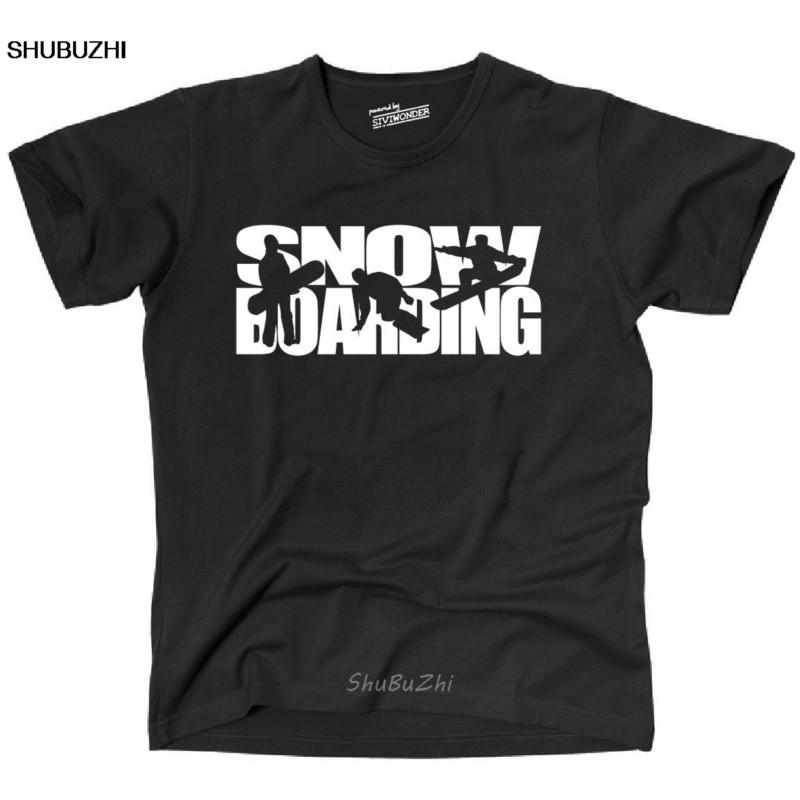 T-Shirt SNOWBOARDING Snowboard Winter boarden Schrift Sport Siviwonder Cool Casual pride t shir