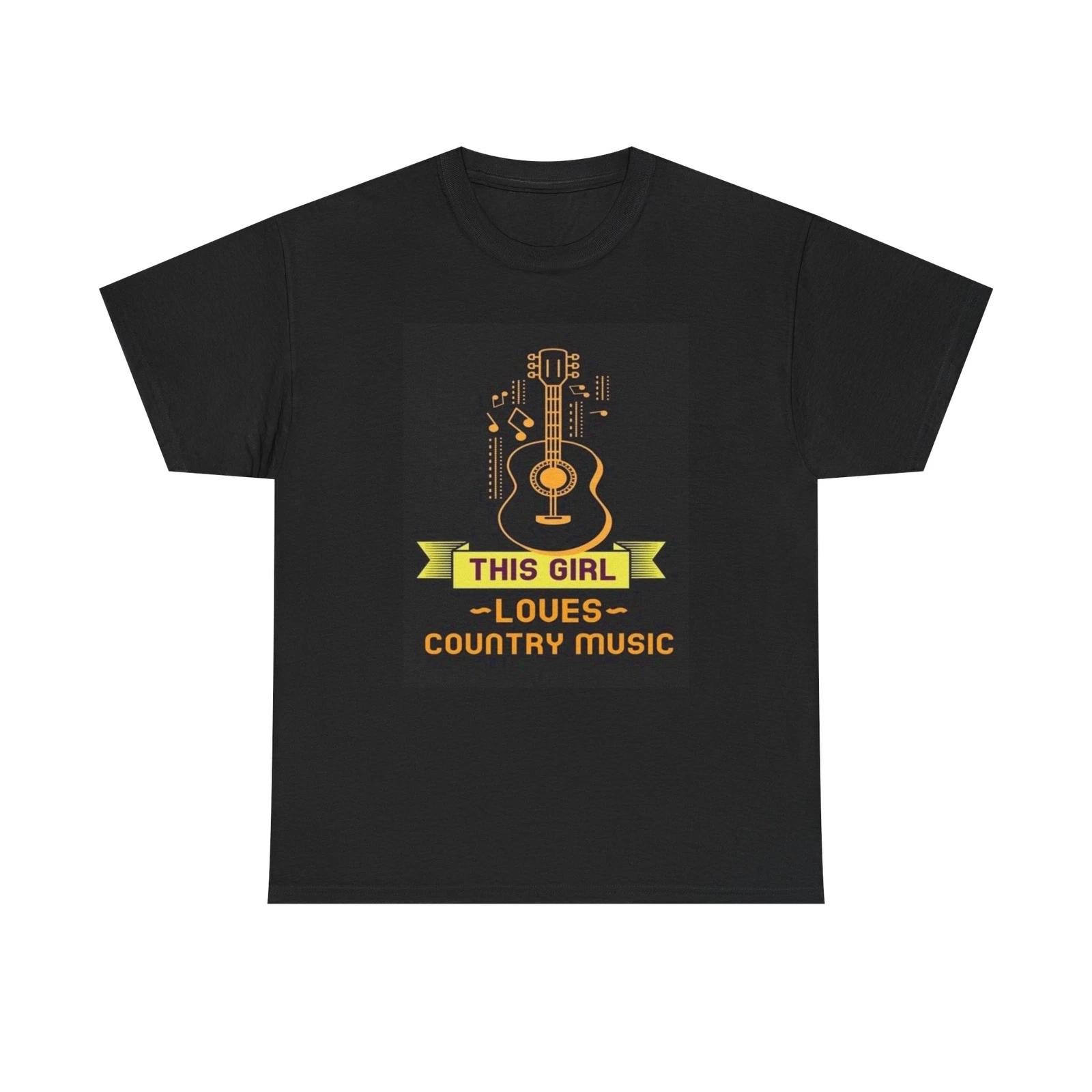 Men s and Women s T-shirts This Girl Loves Country Music M