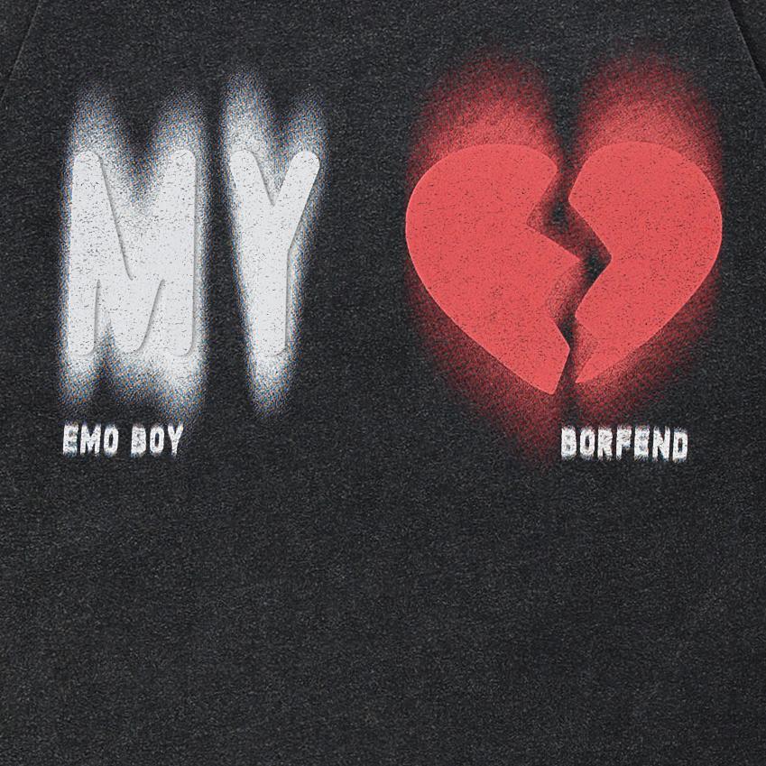 2024 Streetwear Heartbroken Graphic Unisex T-Shirt