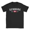 T-shirt Bandiera Danimarca Estate Hipster T-shirt Uomo 100% Cotone Girocollo Taglie Forti 5XL Abbigliamento Manica Corta Vintage Tshirt
