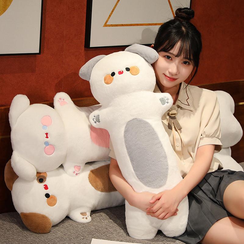 Long Plush Dog Pillow Toy Cartoon Stuffed Animal Doll Decoration Kids Gifts