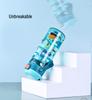 550ml Kids Healthy Plastic Water Bottle With Straw BPA Free Leak-Proof Durable Unbreakable Cartoon Drinking Bottle With Handle