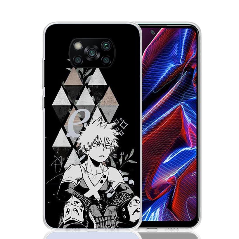 My Hero Bakugou Katsuki Case Phone Cover for Xiaomi Redmi Note 10 9 9S 8 8T 7 5 Pro Mi 12T 11T 10T 9T 12 11 Lite A3 A2 Trend Fun