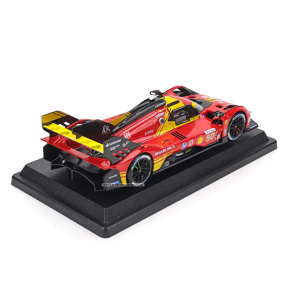 Bburago 1:24 2024 Ferrari 499P LMH FORMULA RACING 250GTO FXXK 458 Alloy Luxury Vehicle Diecast Cars Model Toy Collection Gift