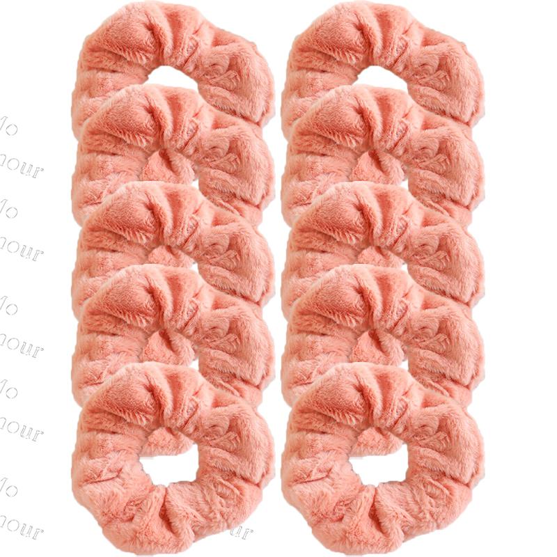 Korean Style Plush Candy Color Hair Ring Woman Cute Sweet Fashion Scrunchie Hair Accessories