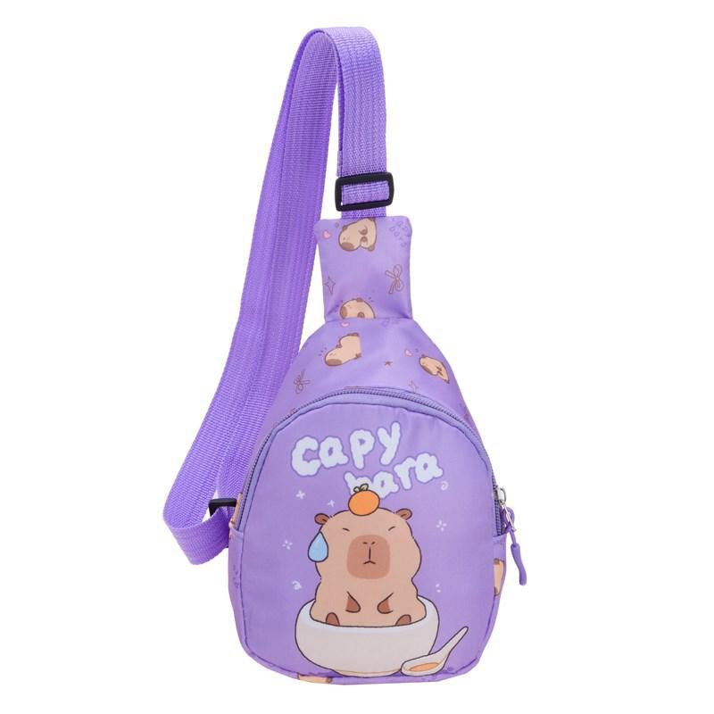 Schultasche neu Kapibara niedlich Cartoon Mini-Tasche Jungen und Mädchen Babywechsel Einzelzimmer Schreiben Bibliothek Rucksack Brusttasche