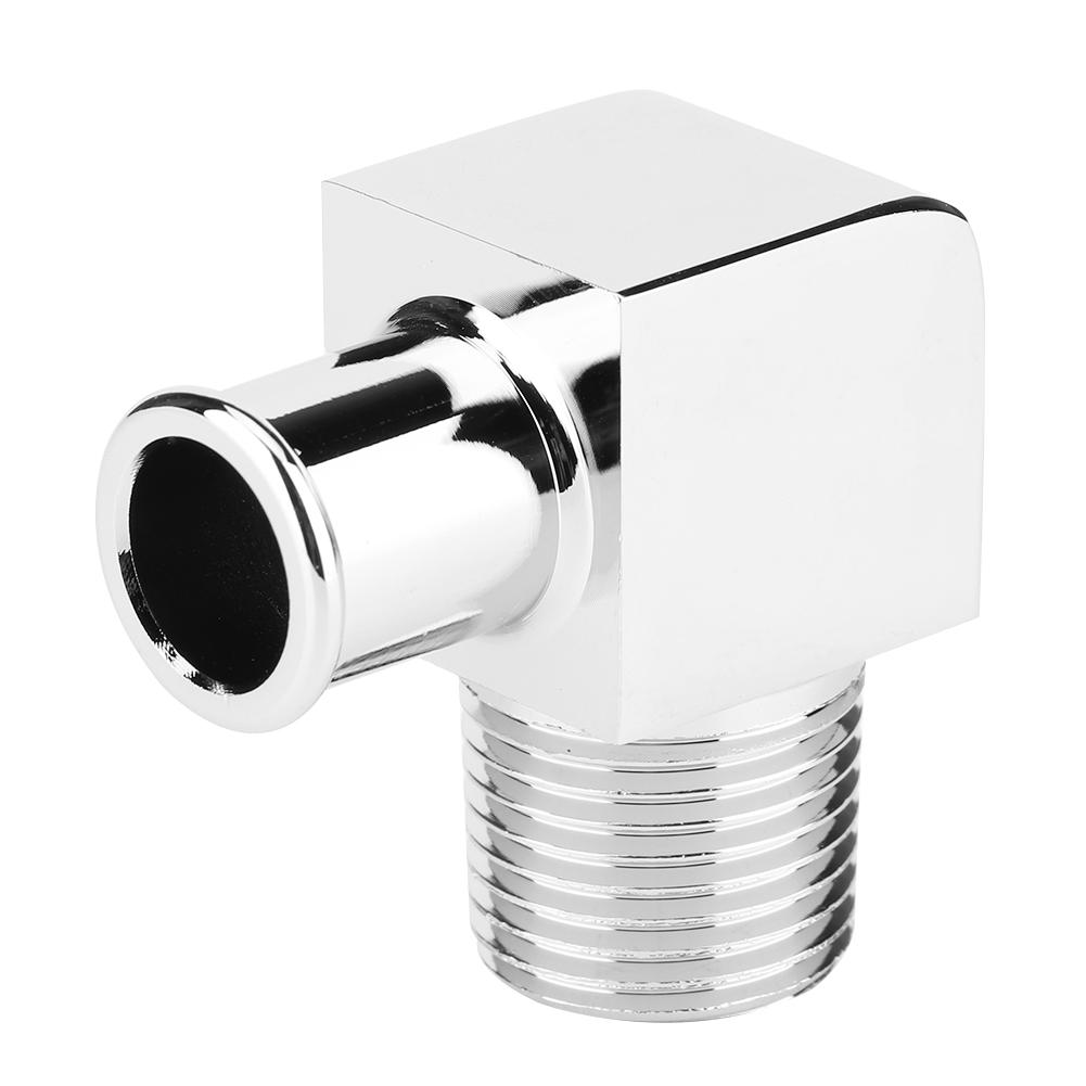 Aluminum Alloy Heater Hose Fitting 90 Degree Connector 1/2in NPT To 5/8in Hose Barb