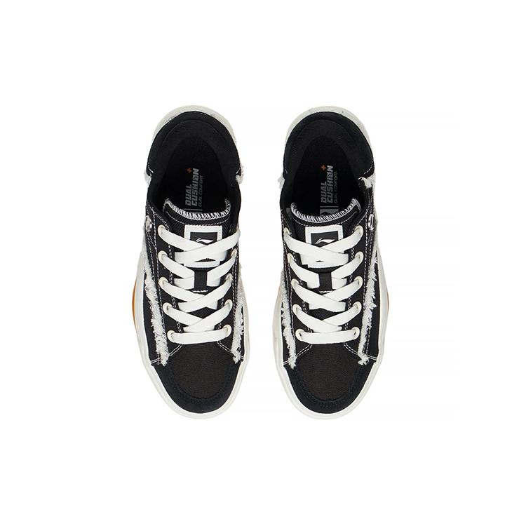 Li Ning Comfy Textile, Leather Slip Resistant, Abrasion Resistant, Lightweight Low top Skateboard Shoes Women's AGCS036-1