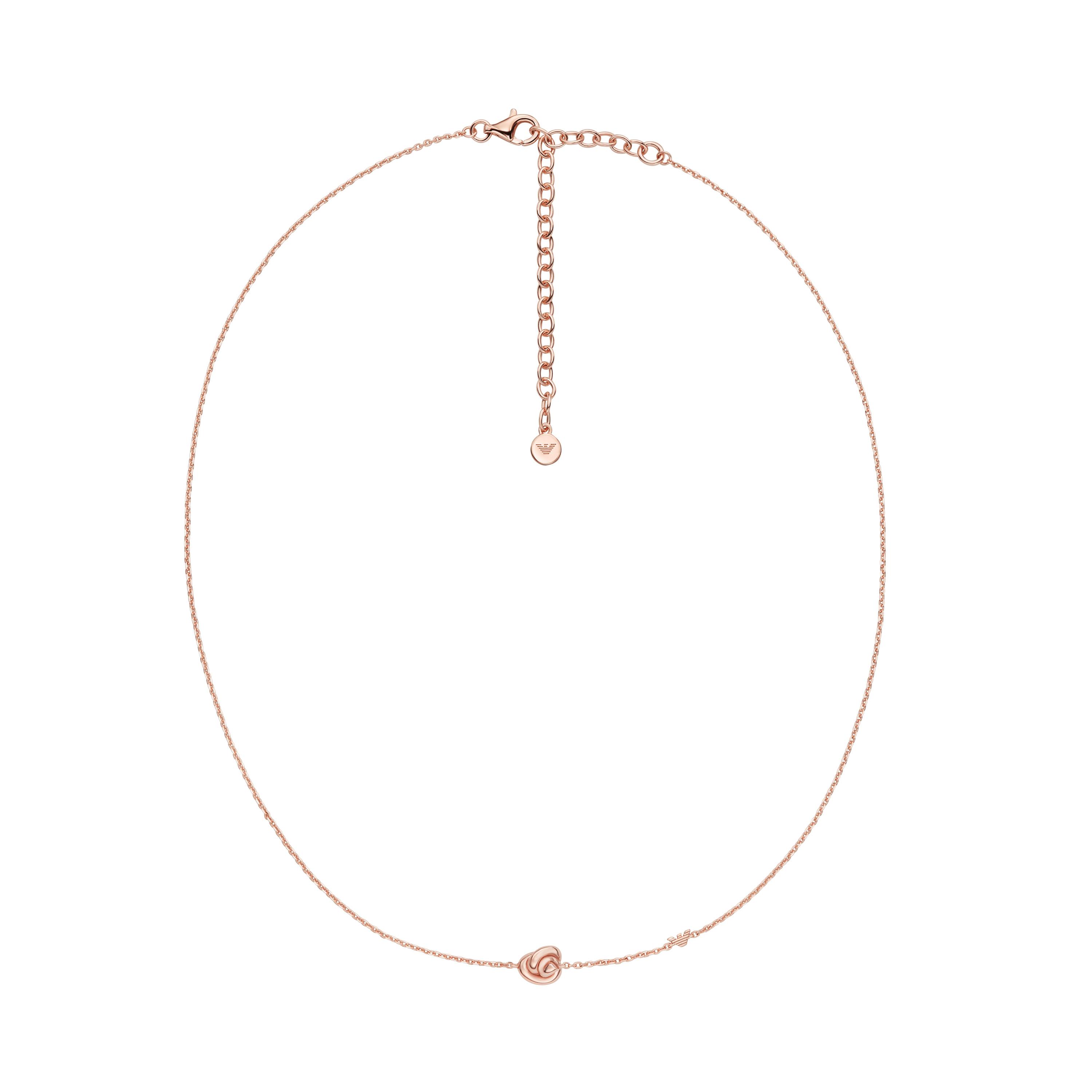 Emporio Armani 3D Knot Eagle Logo Pendant Necklace Women necklace EG3640221 F,EG3640221
