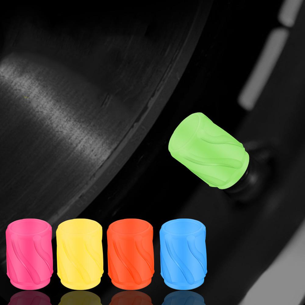 1pcs/4Pcs Luminous Universal Car Valve Cap Dust-proof Decorative Tires Tyre Stem Covers Applicable Accessories Motorcycle