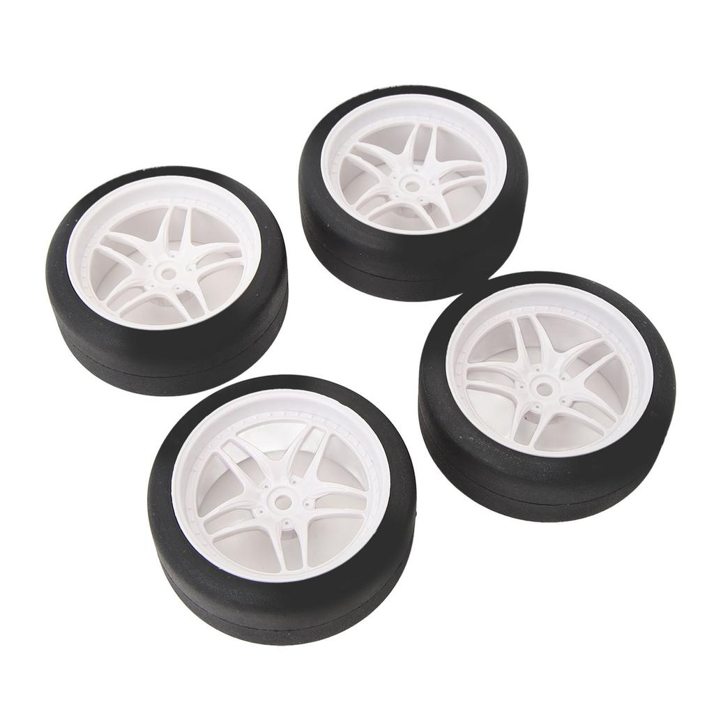 4pcs RC Tires Wheels  S Sets 12mm Hex Wheels  S Rubber Tires Width 26mm for 1Celsius10 RC Racing Car Drifting Car