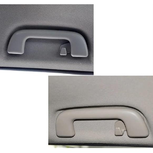 Car Ceiling Accessories Roof Handle Inner Ceiling Pull Handles Compatible for Toyota Corolla Yaris Prius 1Pcs(Beige no Hook)