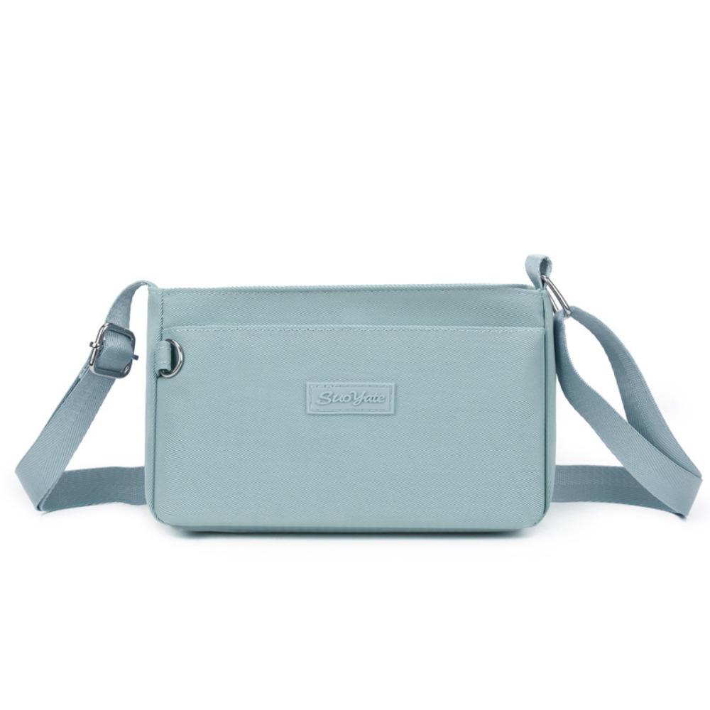 

Japanese Style Nylon Square Bag Adjustable Strap Casual Women Pouch Shopping синий