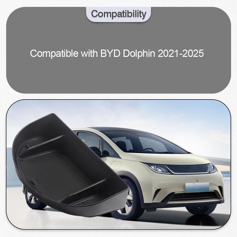 Dashboard Storage Box with Mat For BYD Dolphin -2025 Car Dashboard Storage Box Center Console Organizer Tray Phone Holder