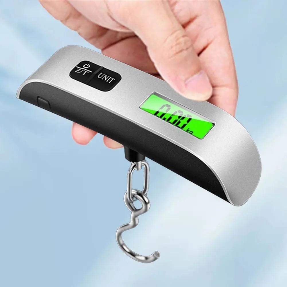 D5 Electronic 50kg/110lb Hanging Suitcase Travel Weighs LCD Display Pocket Electronic Suitcase Travel Scale Hand Luggage Scale