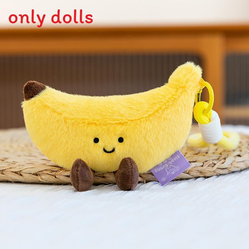 Cuter Coconut Mango Tangerine Fruit Plush Keychain With Soft Pp Cotton For Kids And Gift Enthusiasts