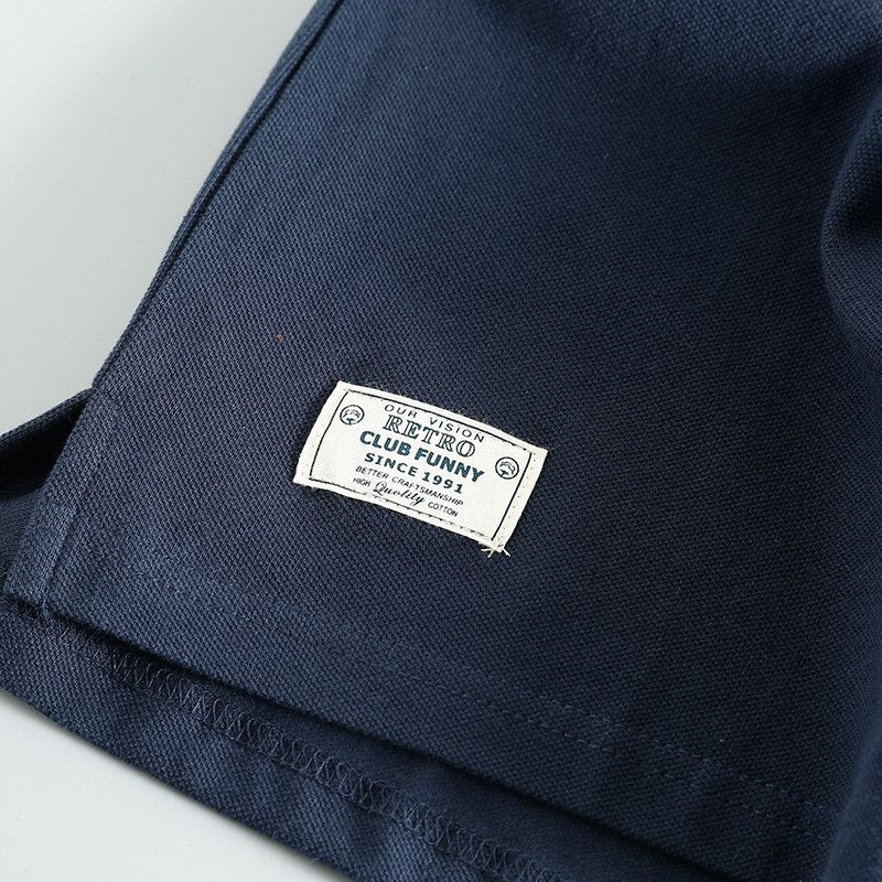 Men's Short-Sleeved Polo Shirt Men's Fashion Brand Trend Export Export Tail Single Cut Label Men's Summer Big Brand Withdraw from Cupboard T-shirt Top