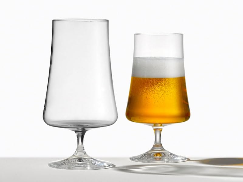 Bohemian Glass XTRA Glass Beer Glasses, Set of 6, 380ml, Dishwasher Safe, Crystallex, 40862-380-6