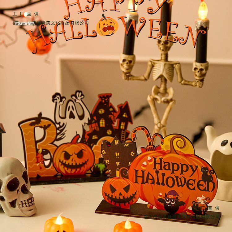 Halloween Cartoon Pumpkin Desktop Ornaments: Creative Decorations for Festive Scenes and Photo Props
